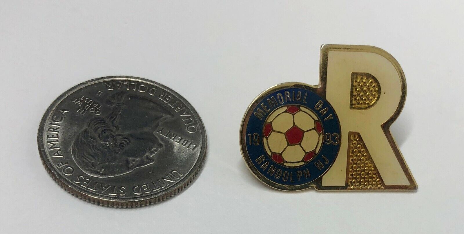 1993 Memorial Day Soccer Randolph New Jersey Pin 