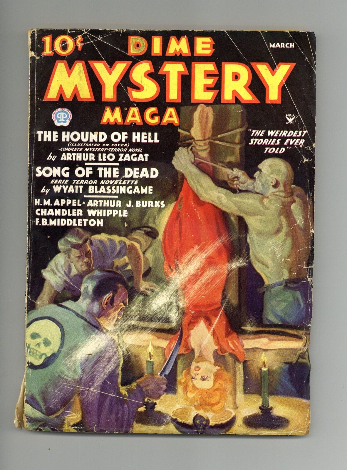 Dime Mystery Magazine Pulp Mar 1935 Vol. 7 #4 GD