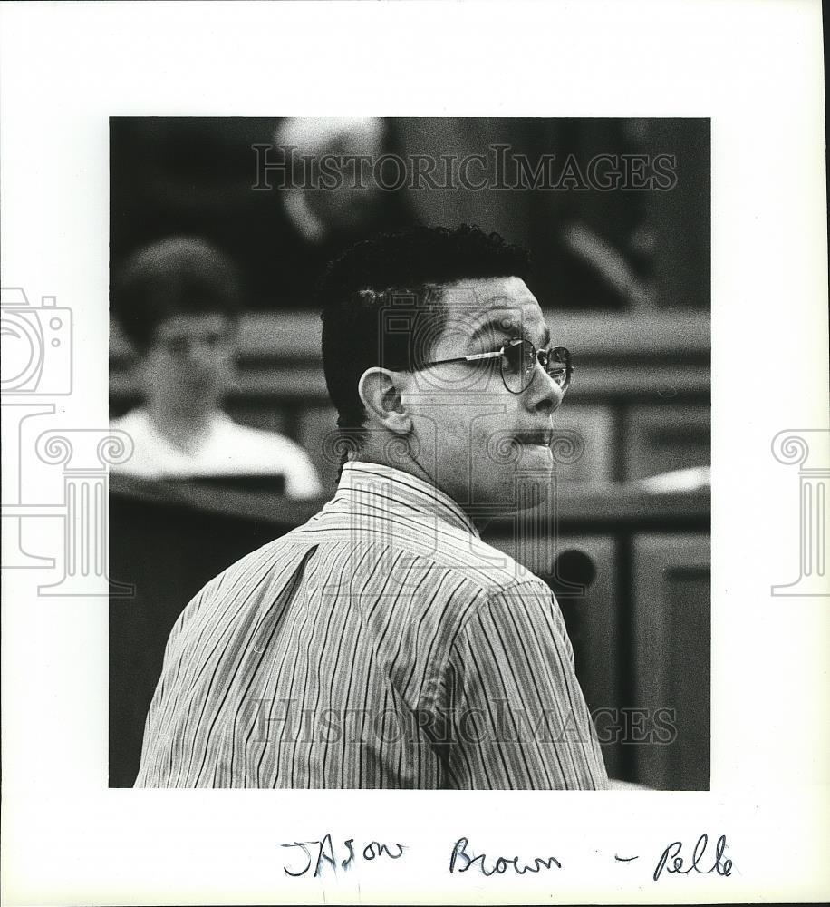 1993 Press Photo Jason Brown appears Tuesday in Superior Court - spa47877