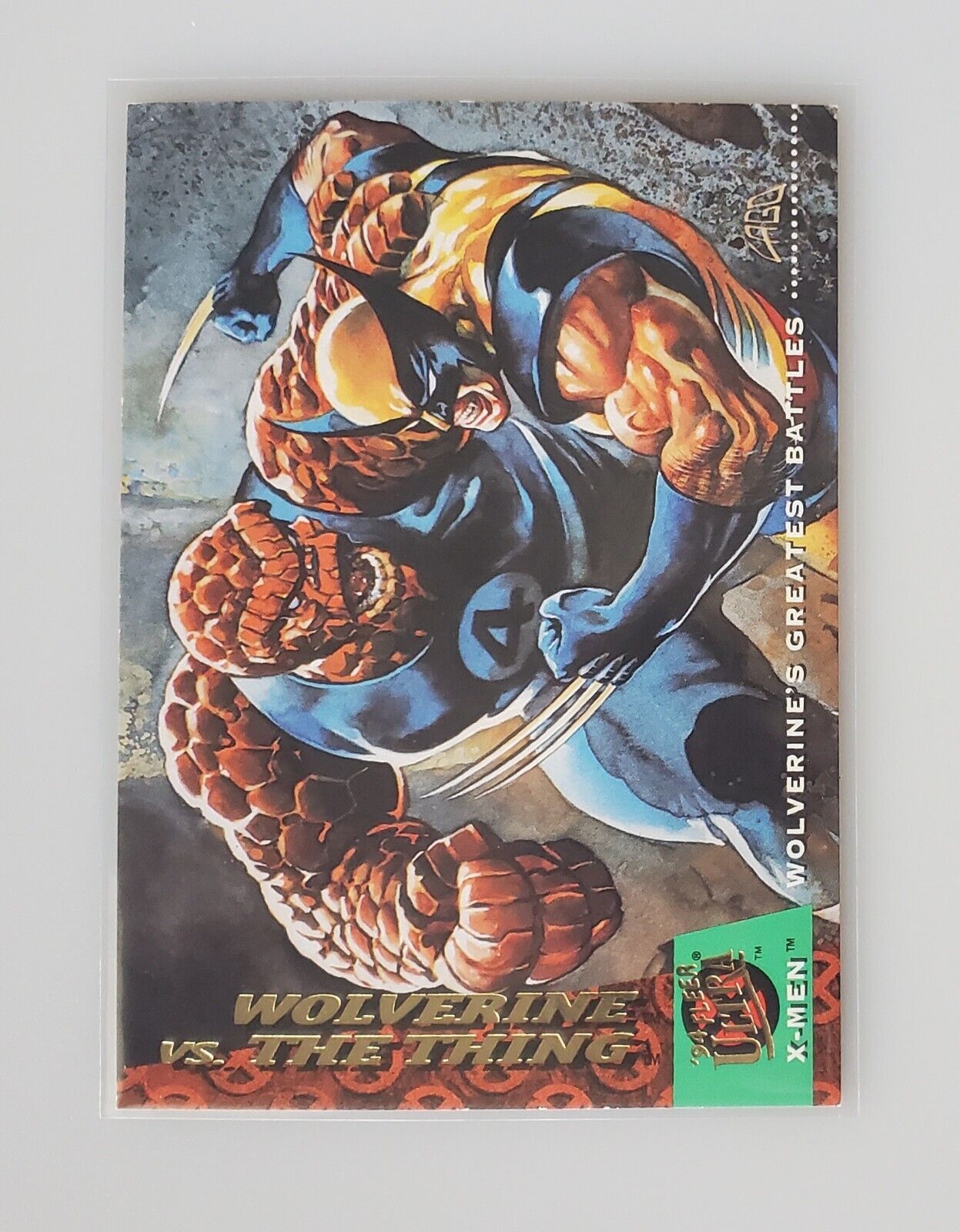 \'94 FLEER ULTRA X-MEN TRADING CARD 141 WOLVERINE VS THE THING BY RAY LAGO MARVEL