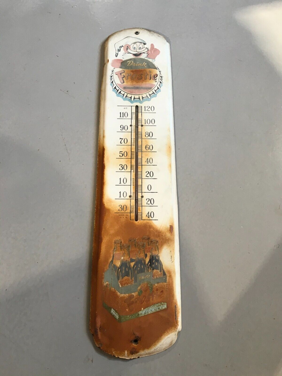 Vintage Frostie Root Beer Thermometer