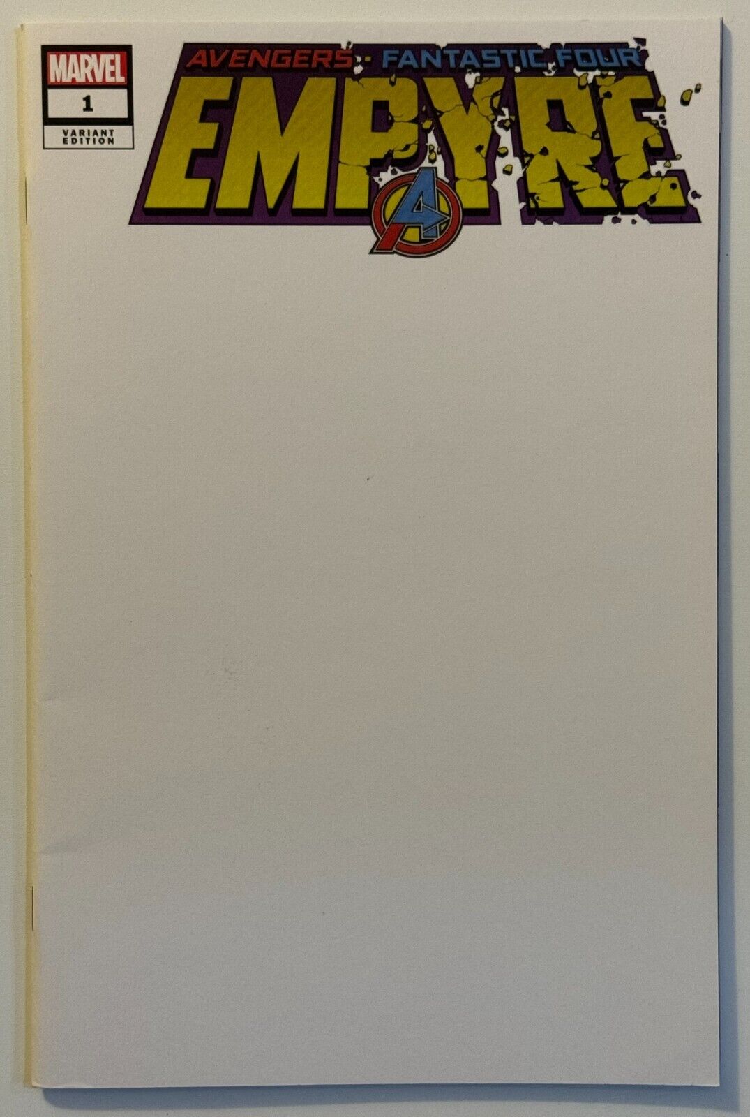EMPYRE 1 Variant Blank Cover Marvel Comic 2020