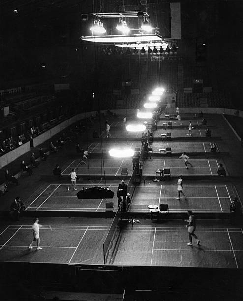 Start All England Badminton Championships Being Held Wembley 1960 OLD PHOTO