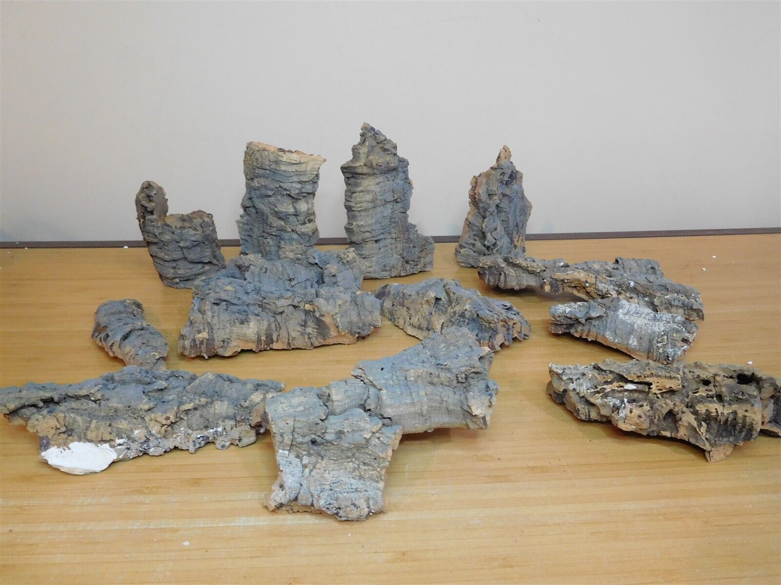 Cork Rock Formations - For Village Displays - Lot of 12