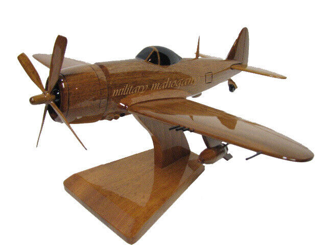 Republic P-47 P-47D Thunderbolt Bubbletop WWII Wood Wooden Airplane Model New