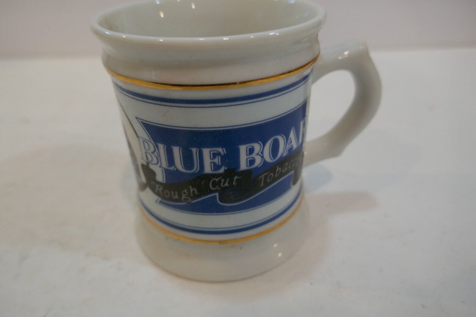 Blue Boar Tobacco  Mug Advertising Porcelain The Corner Store Japan