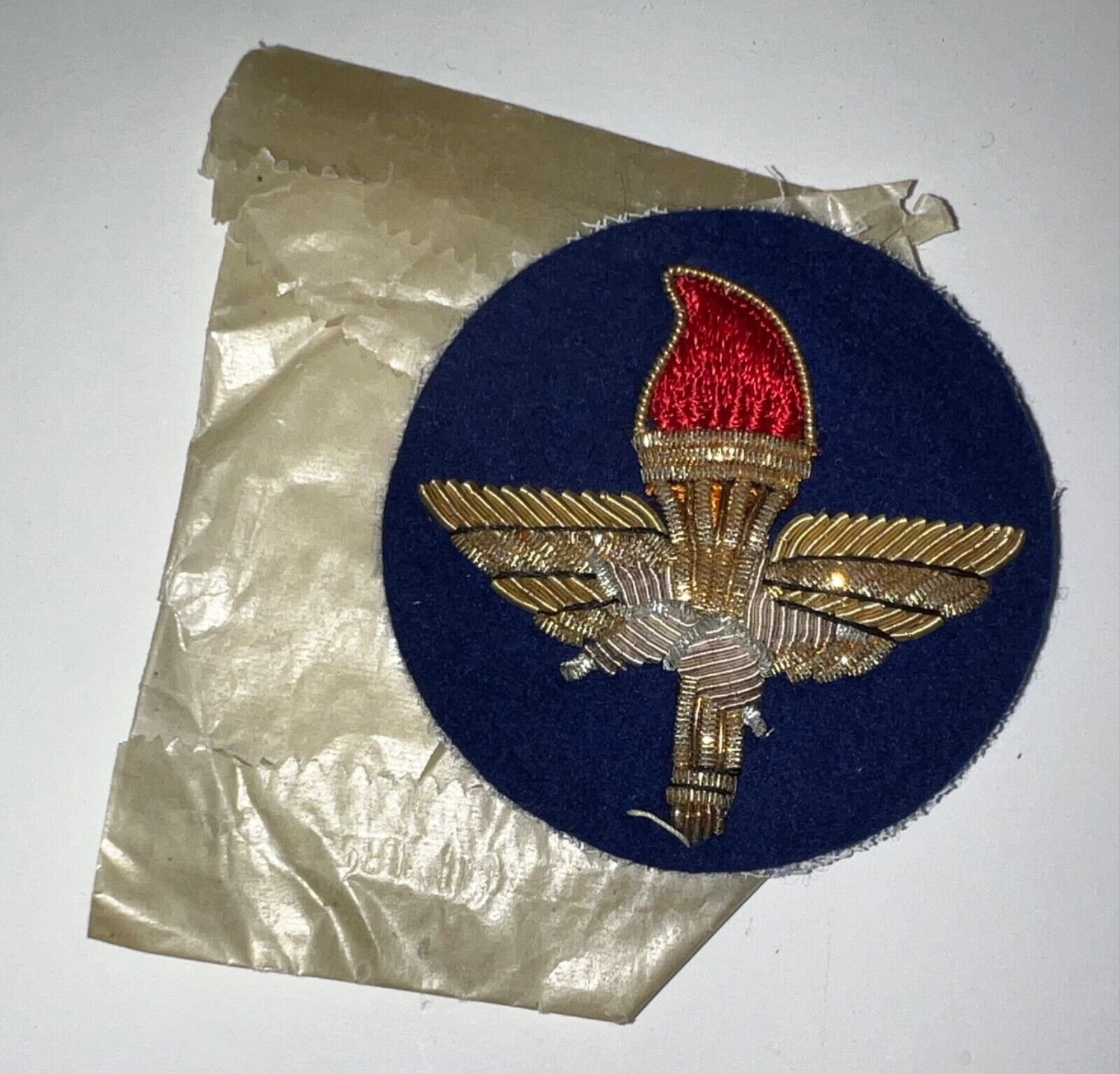 Post WWII Korean War Era USAF Air Force Training Command Bullion In Bag Patch