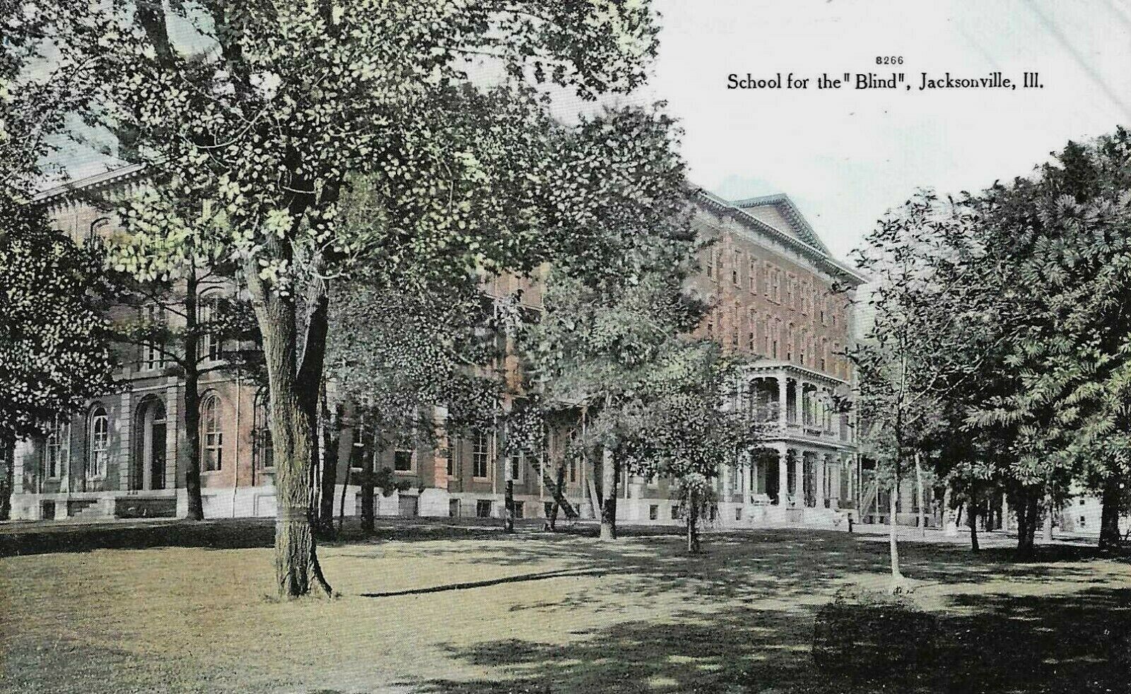 School For the Blind, Jacksonville, IL, Early Postcard