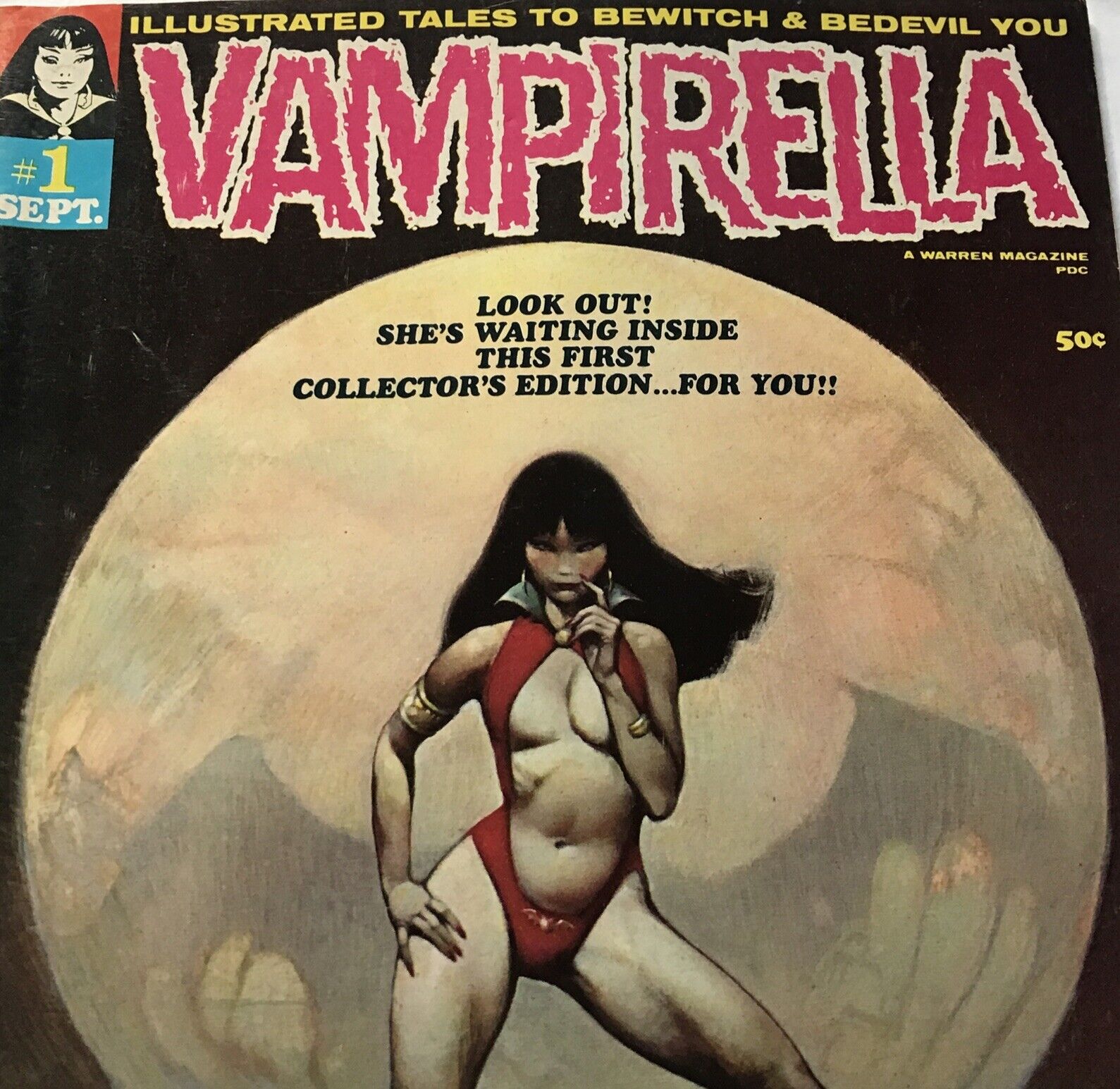 VAMPIRELLA # 1  1969  WARREN   ORIGINAL ~GREAT CONDITION ~