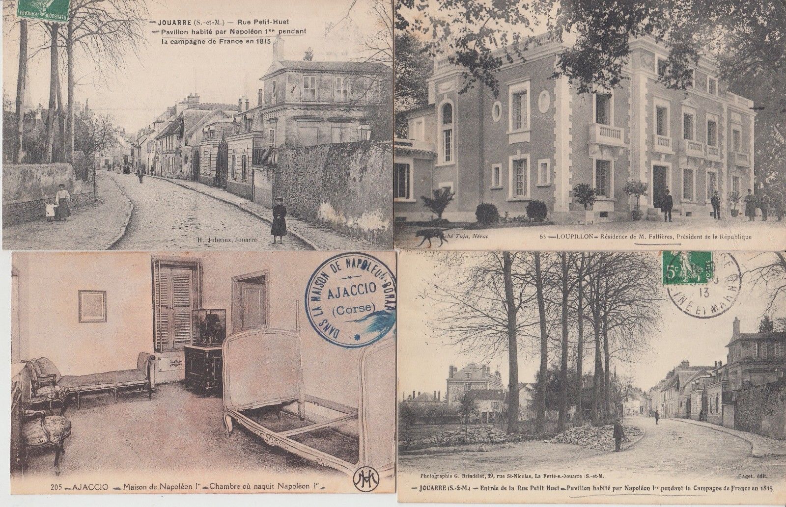 HOUSES FAMOUS PEOPLE FRANCE 350 Vintage Postcards Mostly Pre-1940 (L5772)