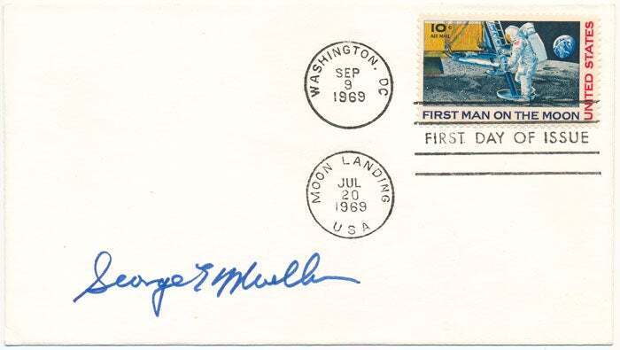 George E MUELLER / Signed First Day Cover