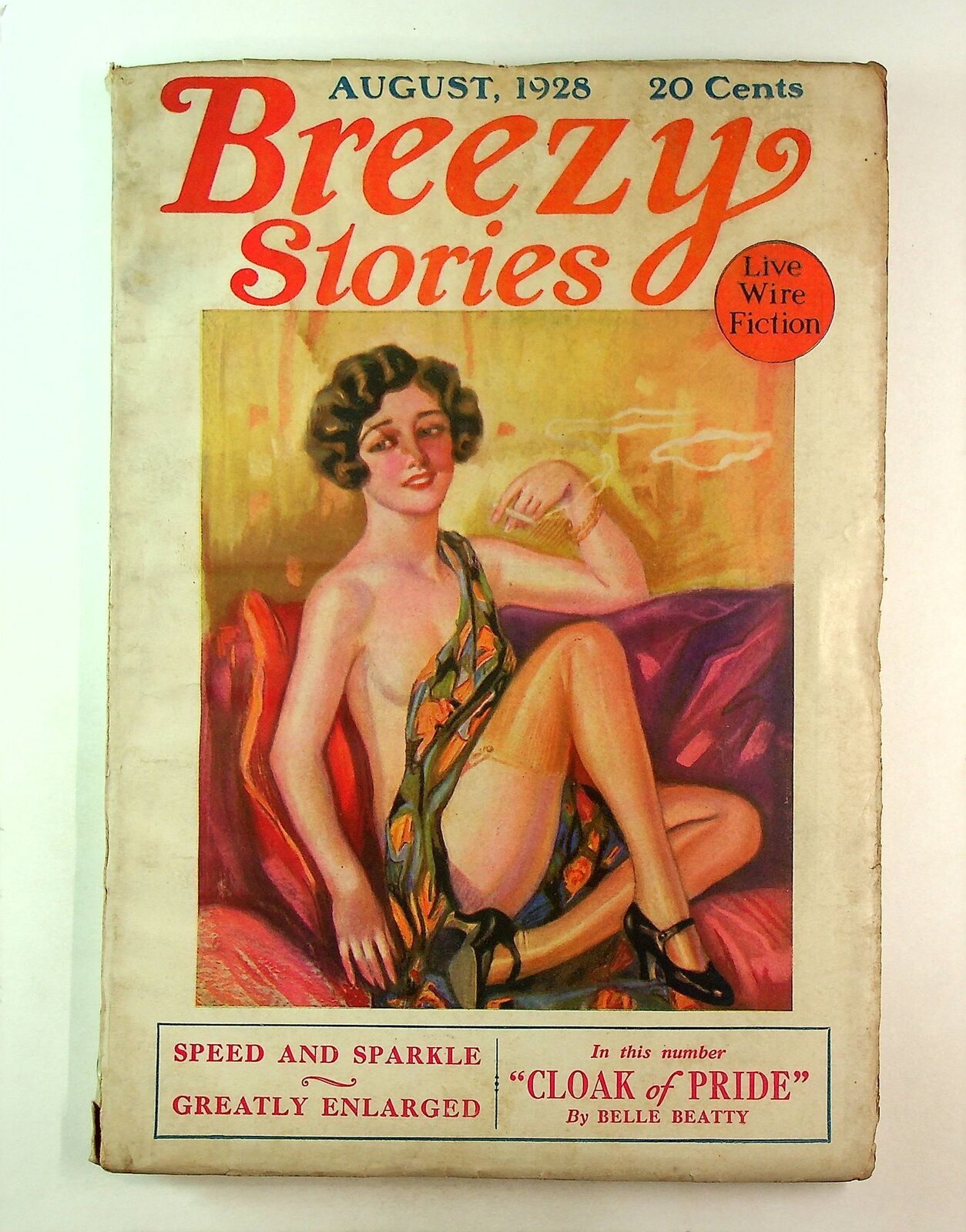 Breezy Stories and Young\'s Magazine Pulp Aug 1928 Vol. 30 #5 GD/VG 3.0