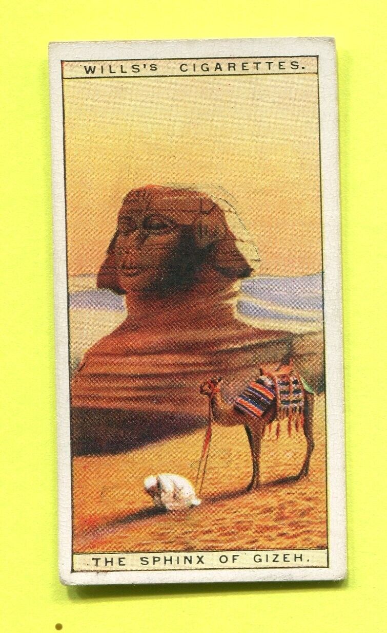 1926 W.D. & H.O. WILL\'S CIGARETTES WONDERS OF THE PAST #10 THE SPHINX OF GIZEH