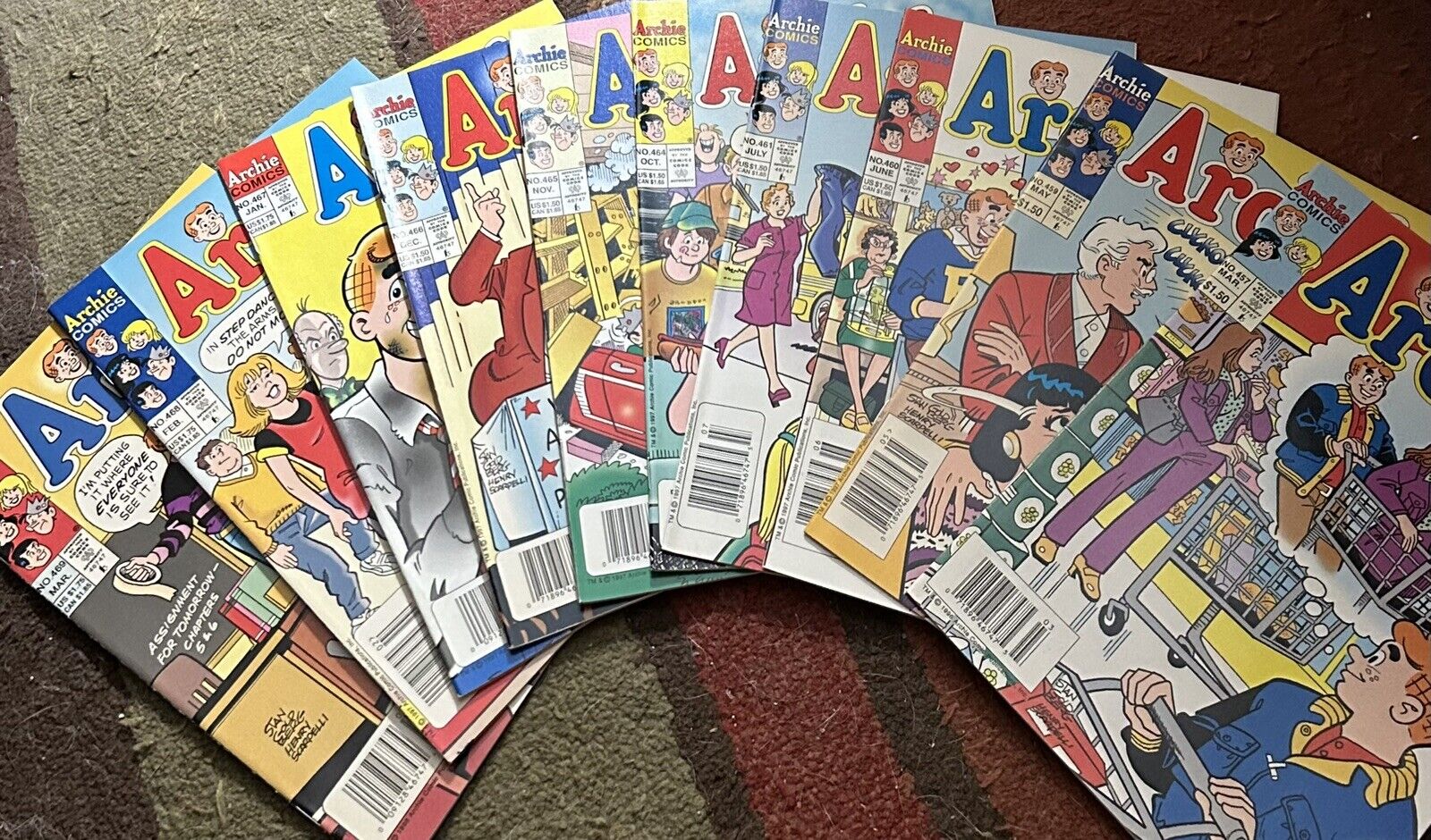 Archie 457 459 460 461 464 465 466 467 468 469 Newsstand Variant Lot (FN+ To VF)