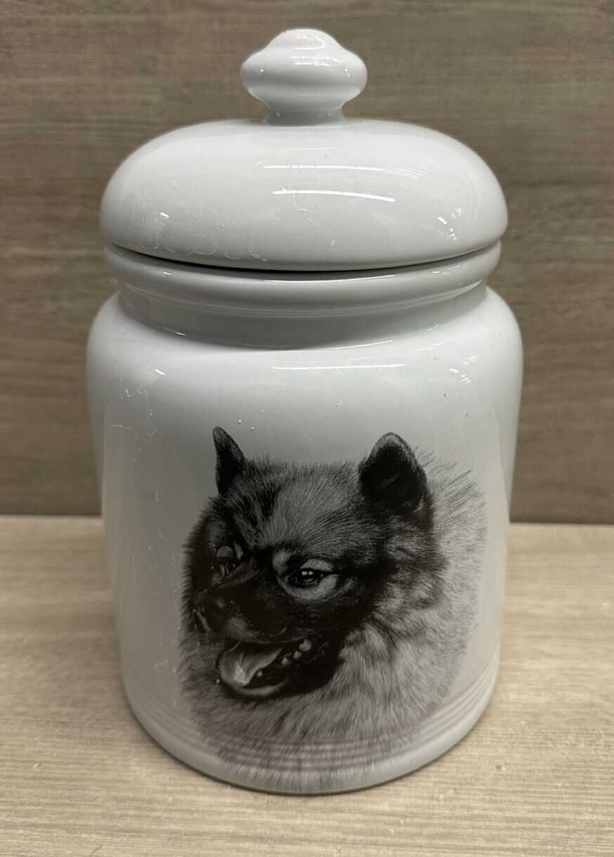Keeshond Dog Cookie Jar 1994 \