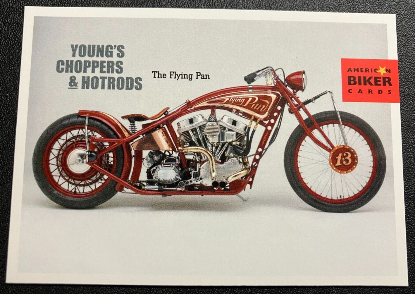 #98 Flying Pan by Young\'s Choppers & Hotrods - 2004 American Biker Trading Card