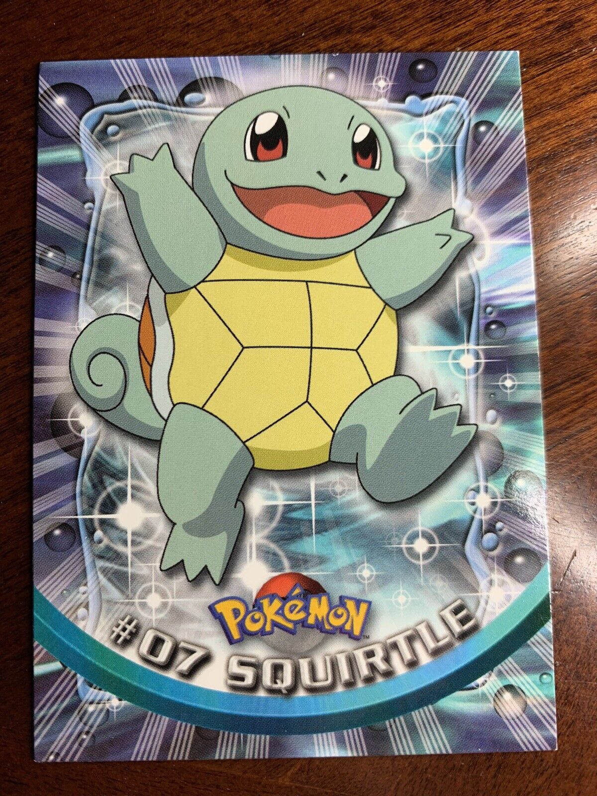 1999 Topps Pokemon TV Animation Blue Logo #7 Squirtle FREE COMBINED SHIP