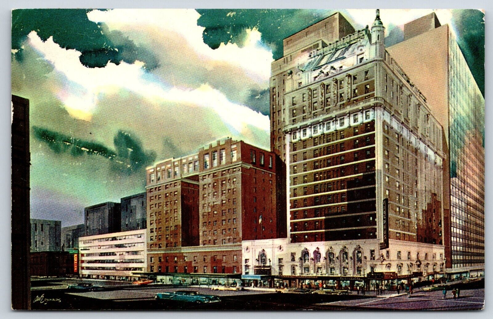 Hotel Adolphus Dallas Texas Edwards Postcard