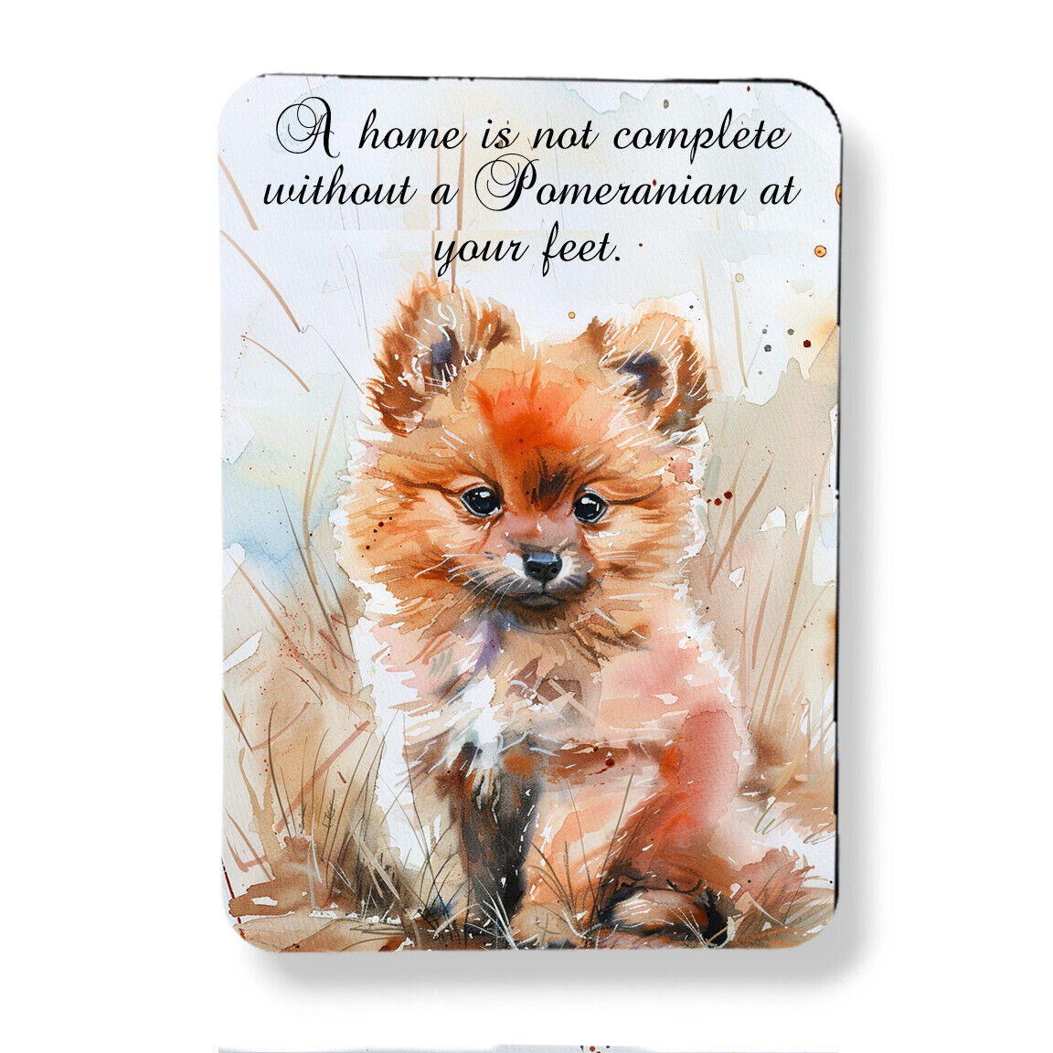 Pomeranian Dog Magnet Graphic Watercolor Art Print 3