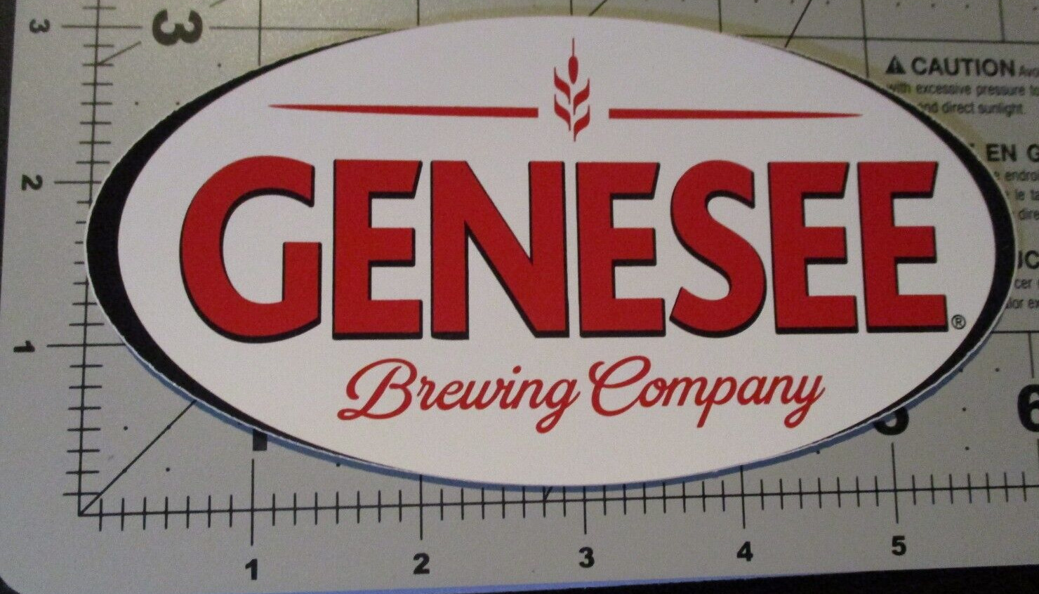 GENESEE BEER Dundee new york oval STICKER decal craft beer brewery brewing