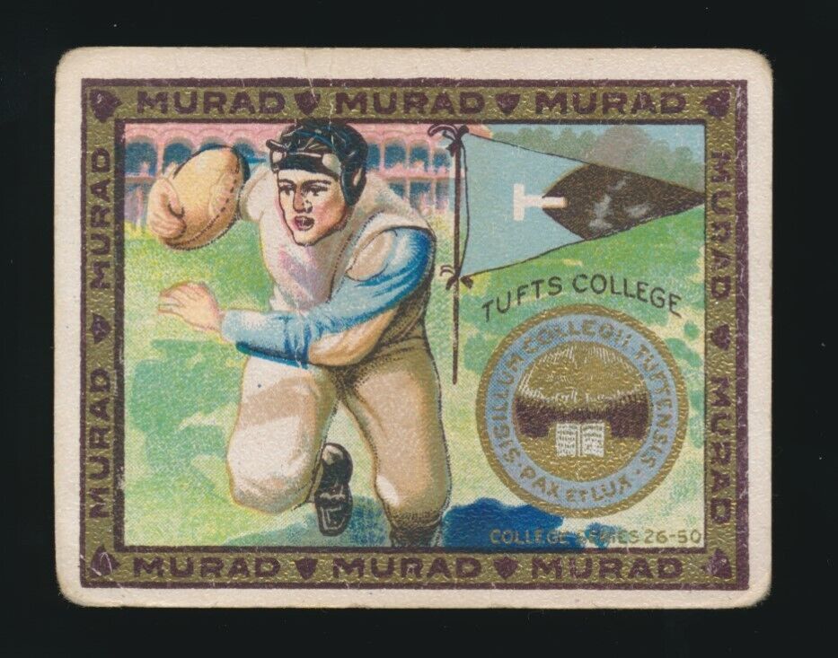 1910 T51 Murad COLLEGE SERIES (26-50) -Tufts University (*FOOTBALL* Player)