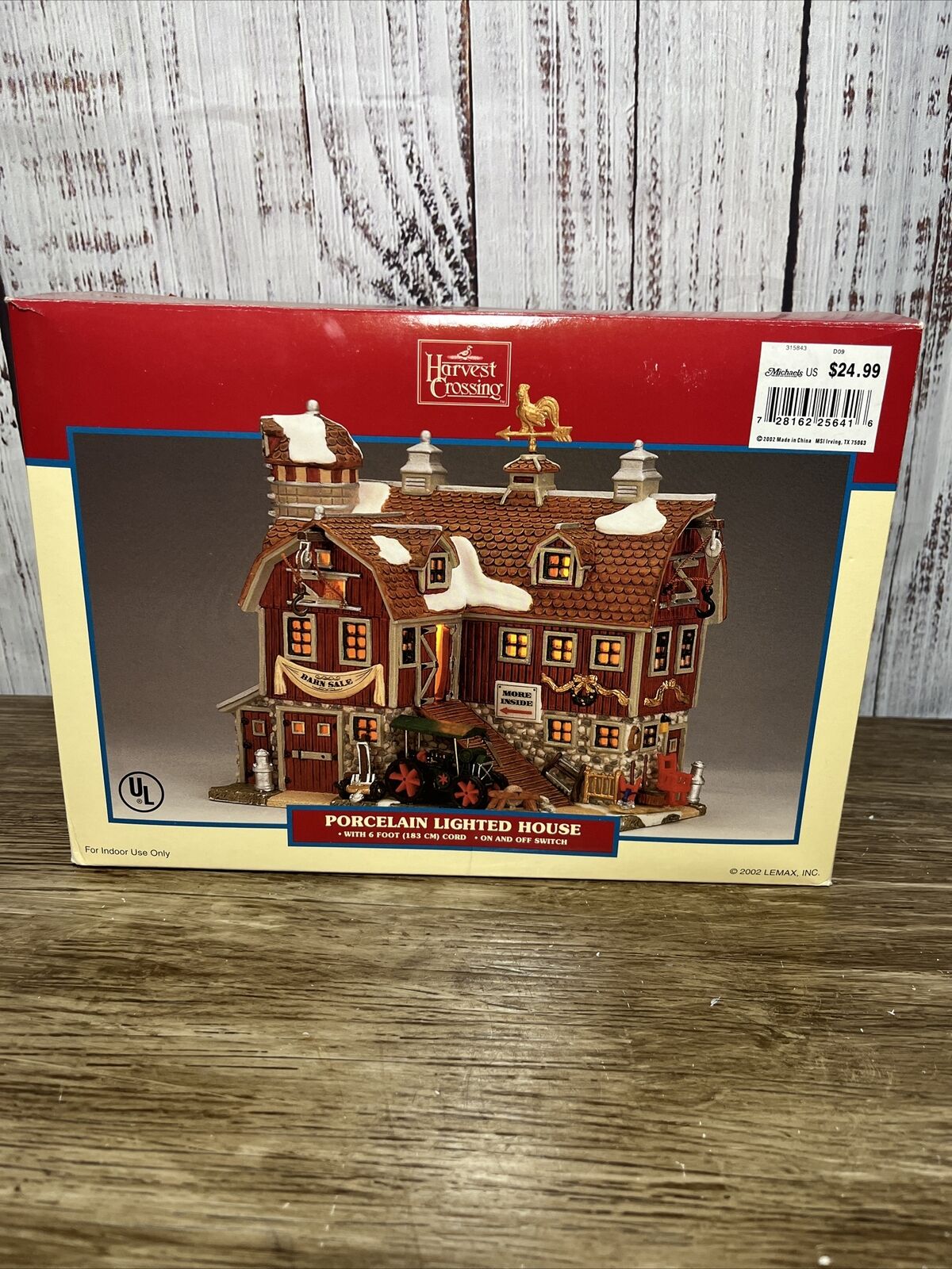 Lemax Village Collection Harvest Crossing Rare Porcelain Lighted House #25641