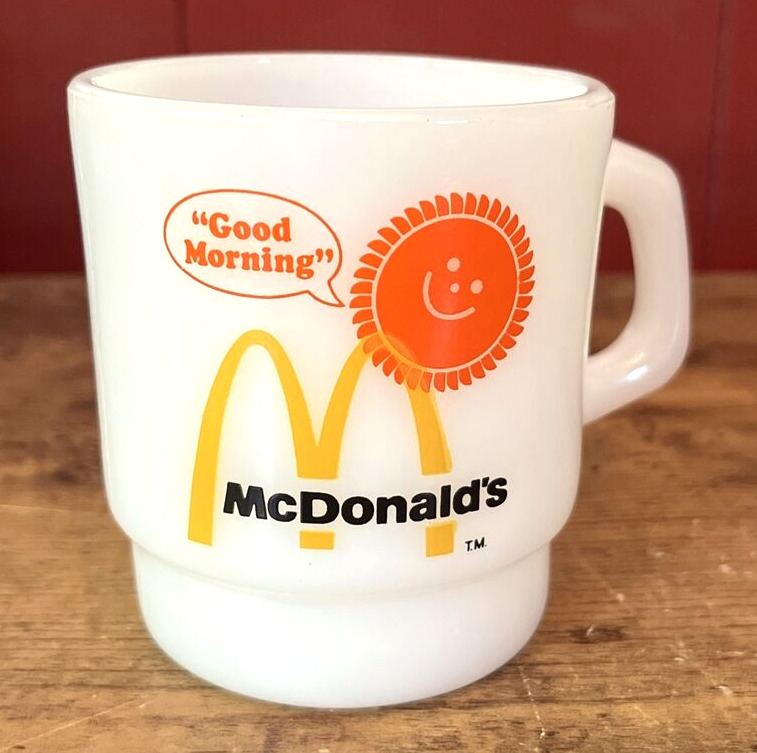 Vintage White McDonald’s Mug Coffee Mug Good Morning