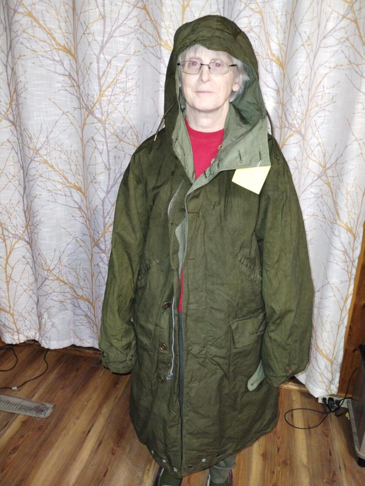 US Army WW2 M-42 mountian troop reversible parka dyed green. Item #8