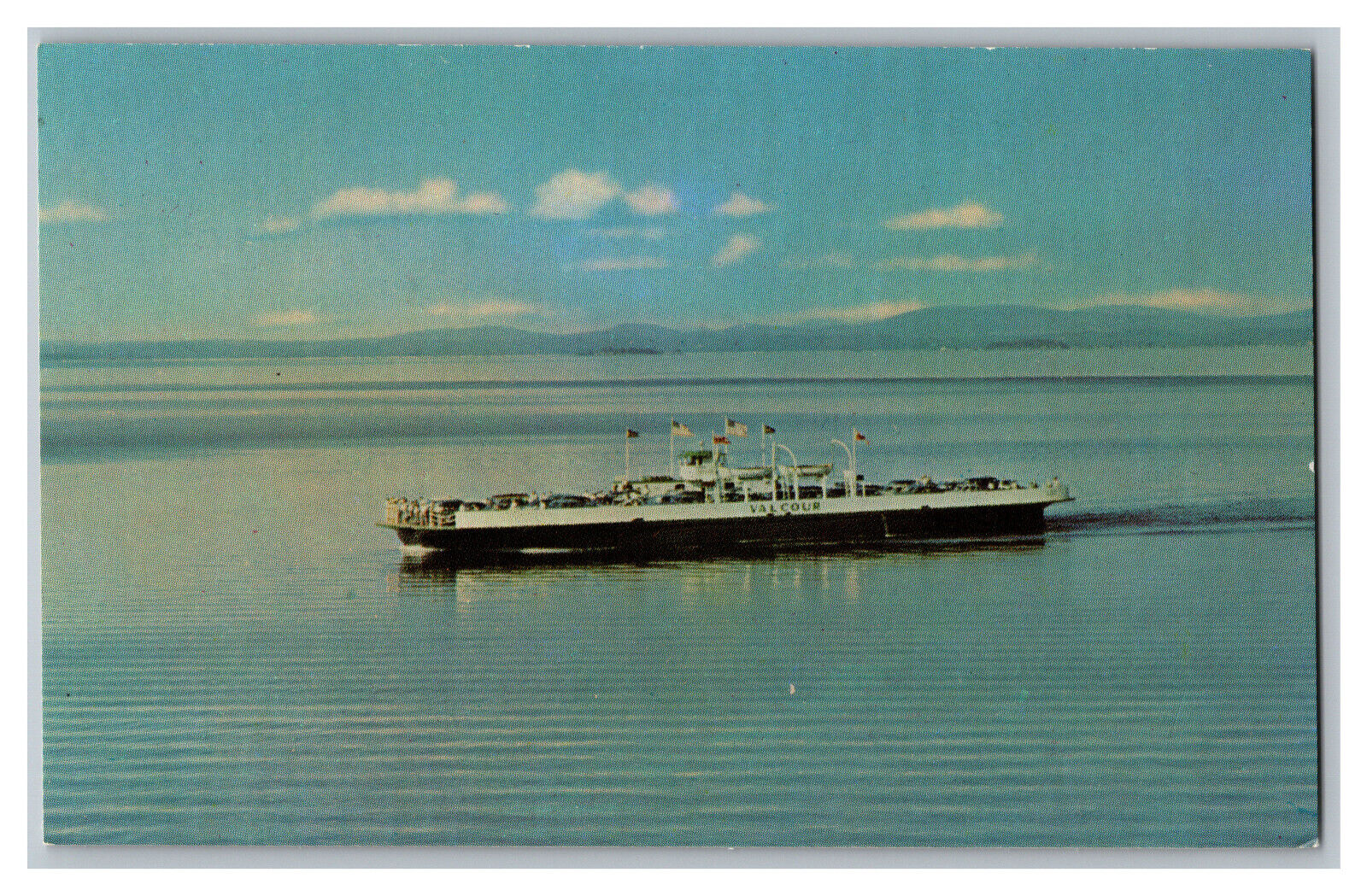 Postcard VT M. V. Valcour Most Scenic Ferry In North America