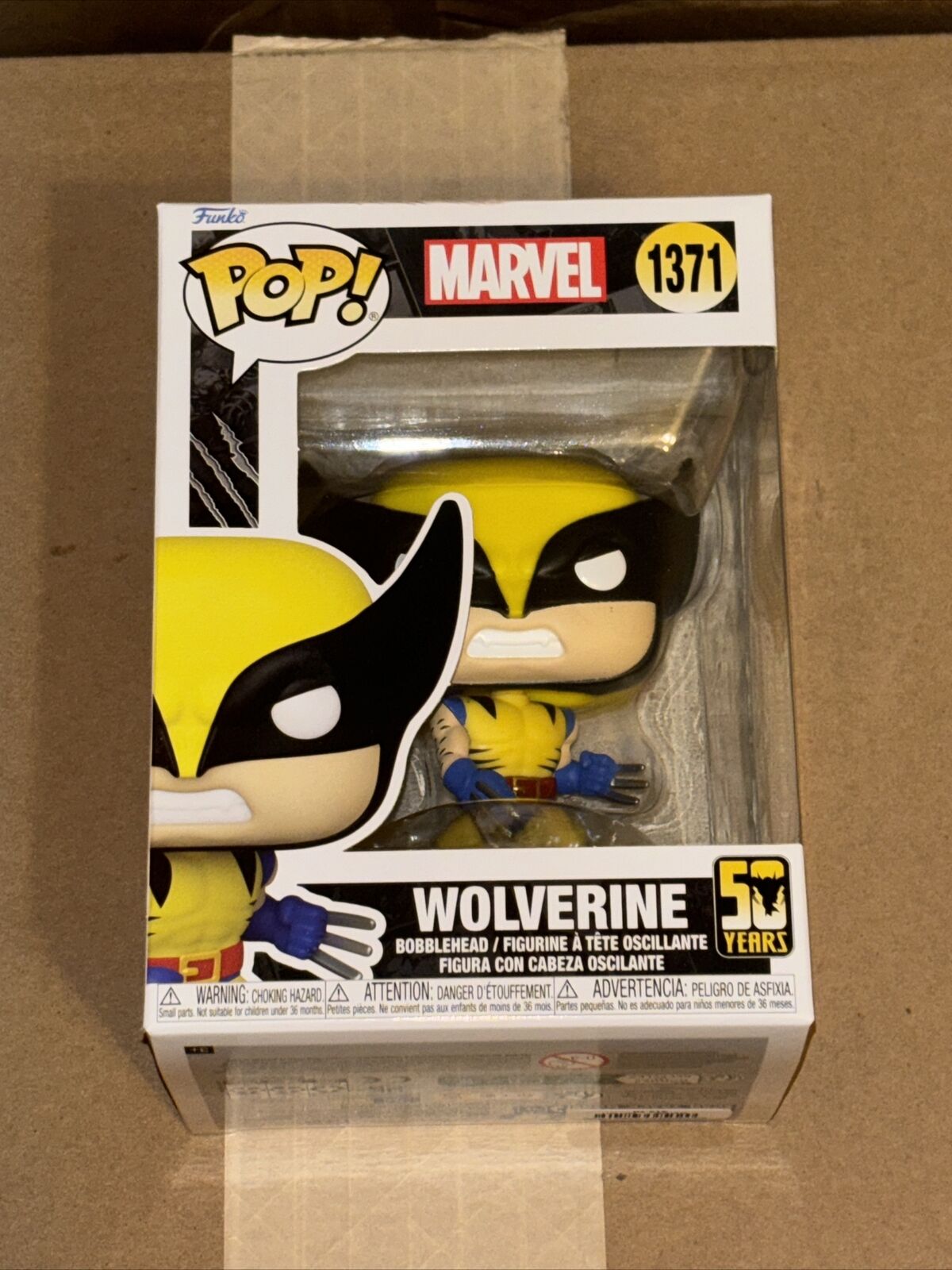 Funko POP Marvel: Wolverine 50th Anniversary #1371 IN HAND
