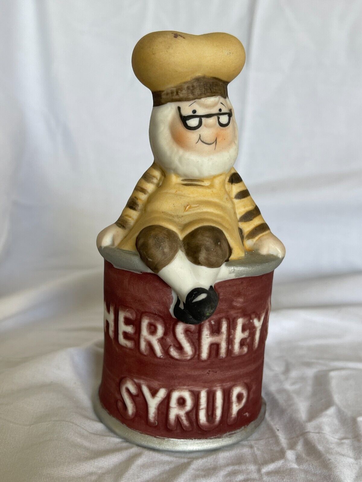 Vintage Hershey\'s Syrup Elf Ceramic Bell J.H. Schuler Co. Collectible