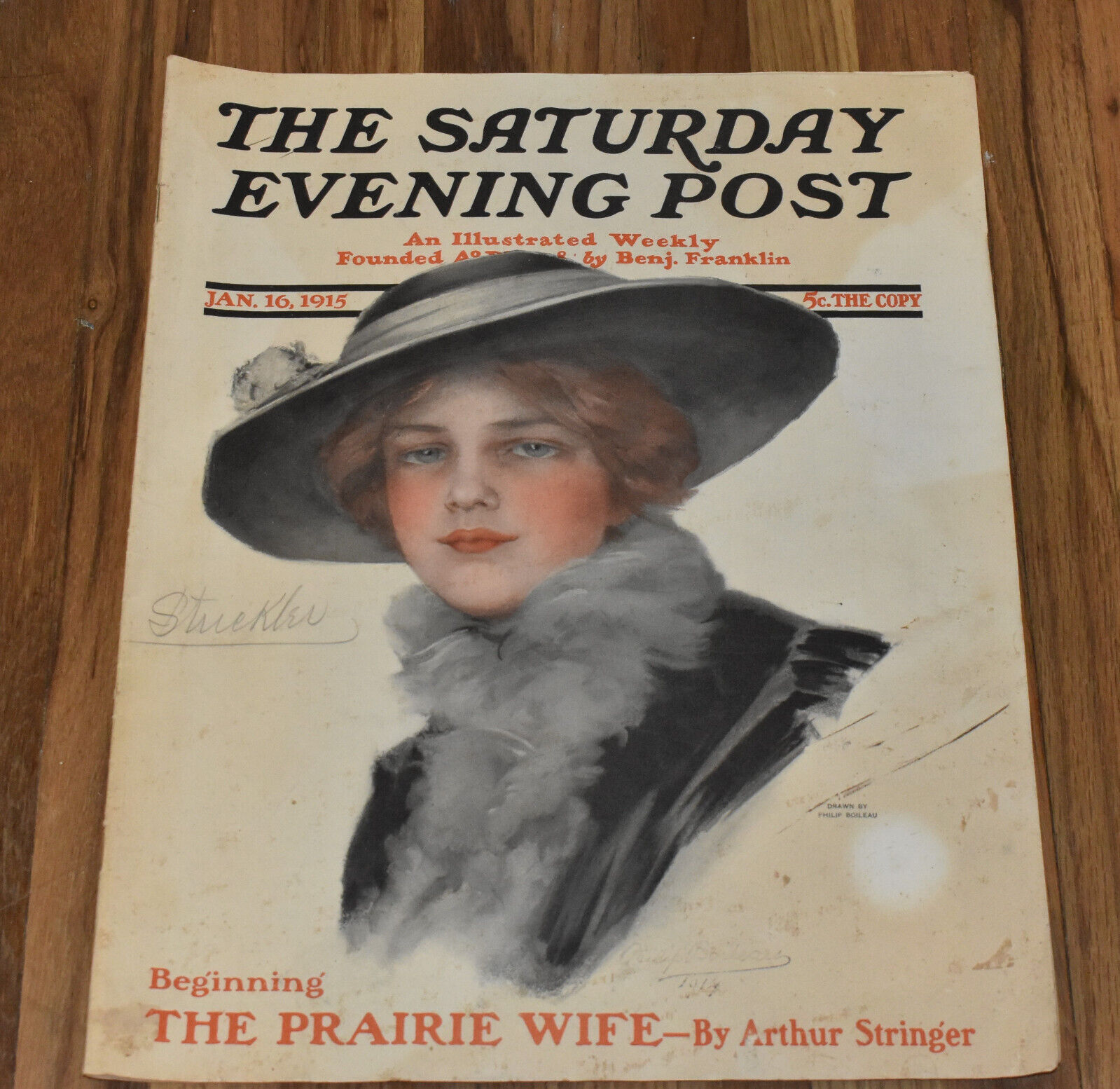 Vintage January 16 1915 Saturday Evening Post Complete Issue
