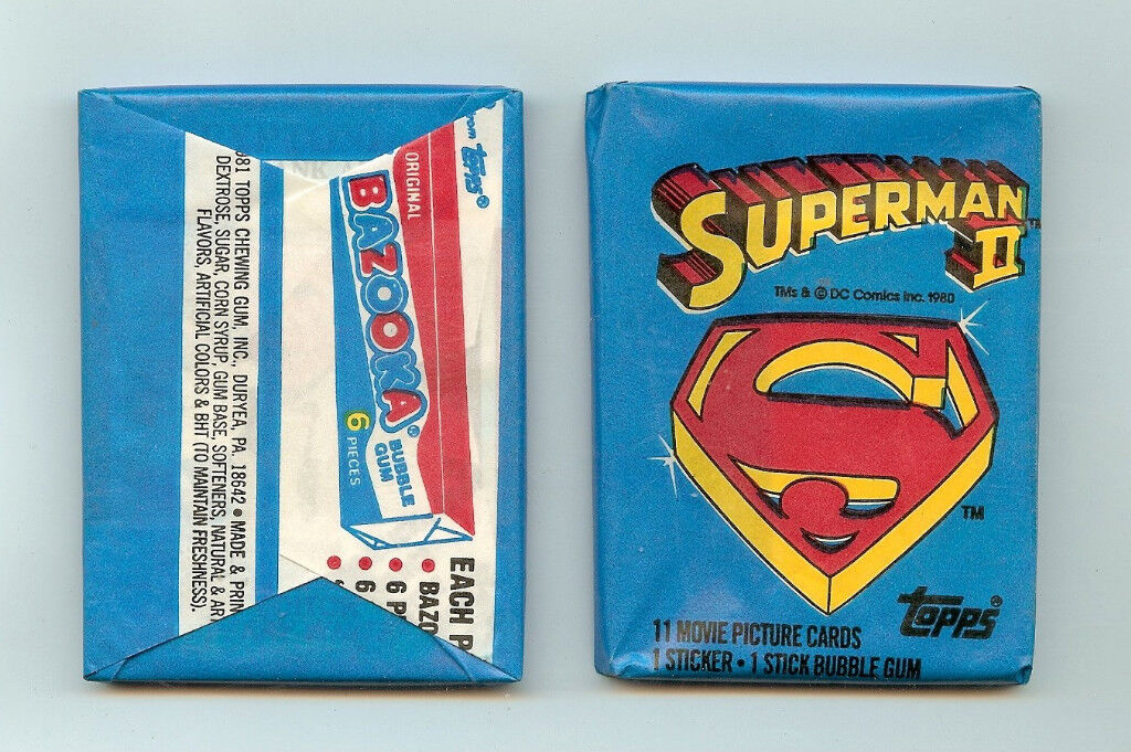 1981 Topps Superman II single Wax Pack 