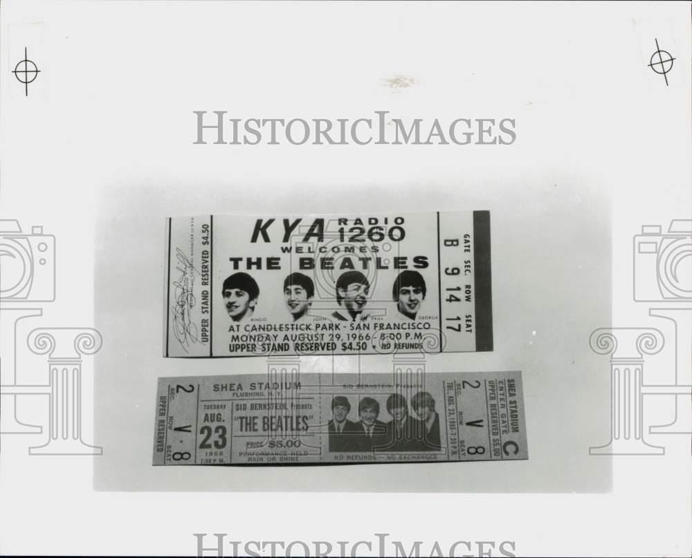 1990 Press Photo The Beatles Concert Tickets - lrp88918