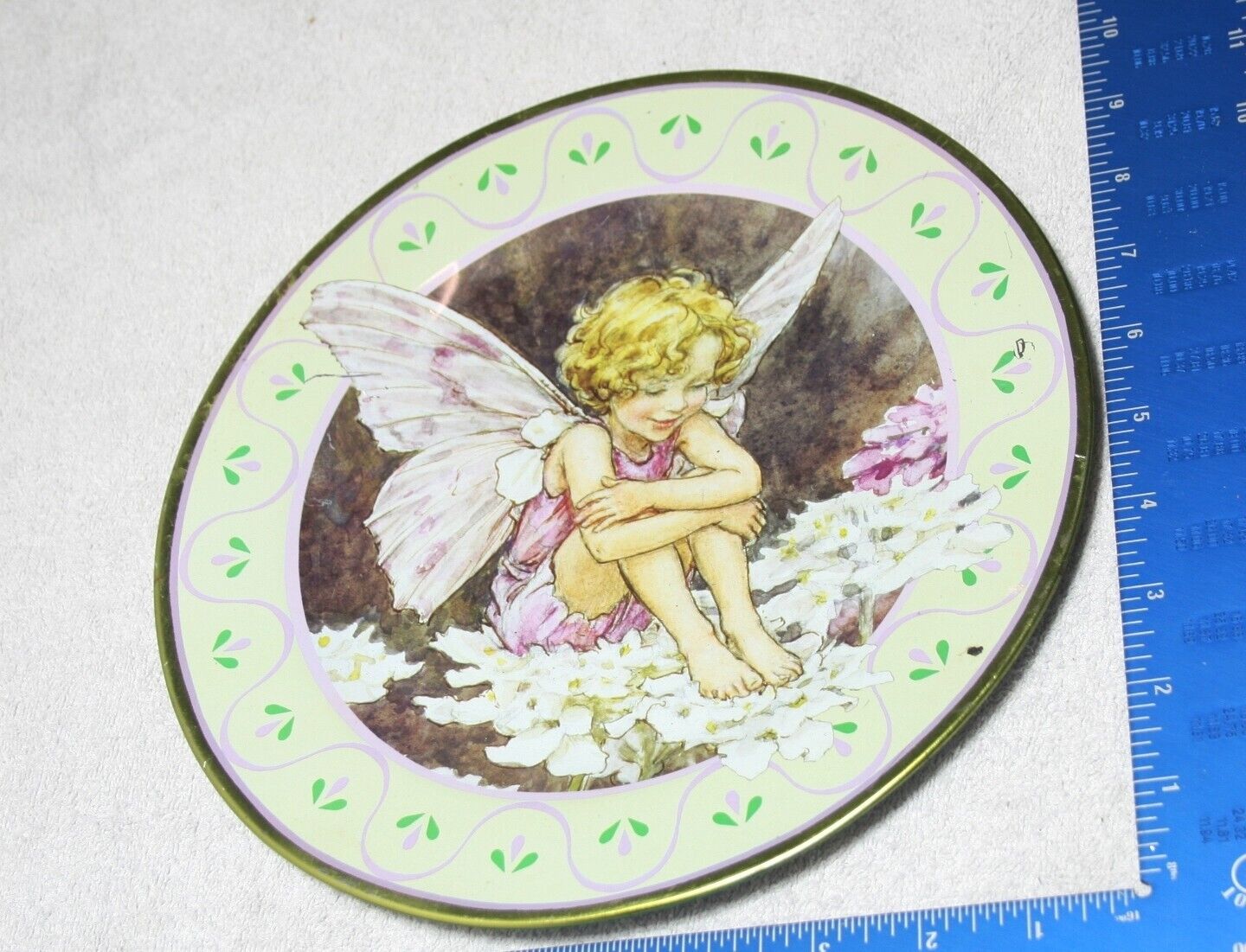 RARE Cicely Mary Barker THE CANDYTUFT FAIRY Metal Collector Plate