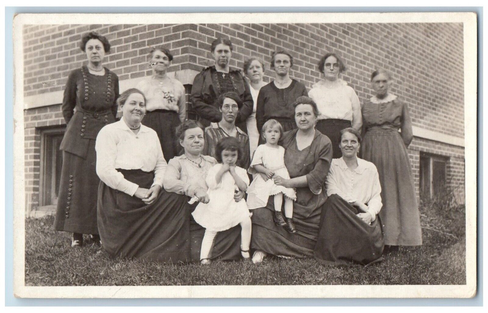 Ventura Iowa IA Postcard RPPC Photo Womens And Children c1910\'s Posted Antique