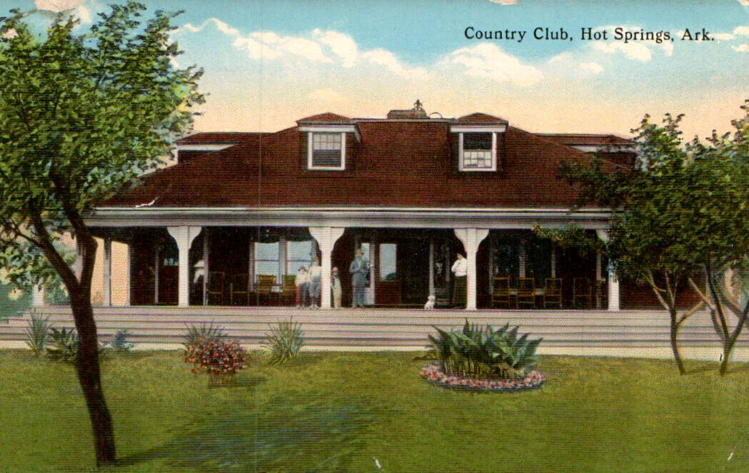 VTG 1912 PC GOLF & COUNTRY CLUB CLUBHOUSE HOT SPRINGS AR WILLIE PARK JR COURSE *