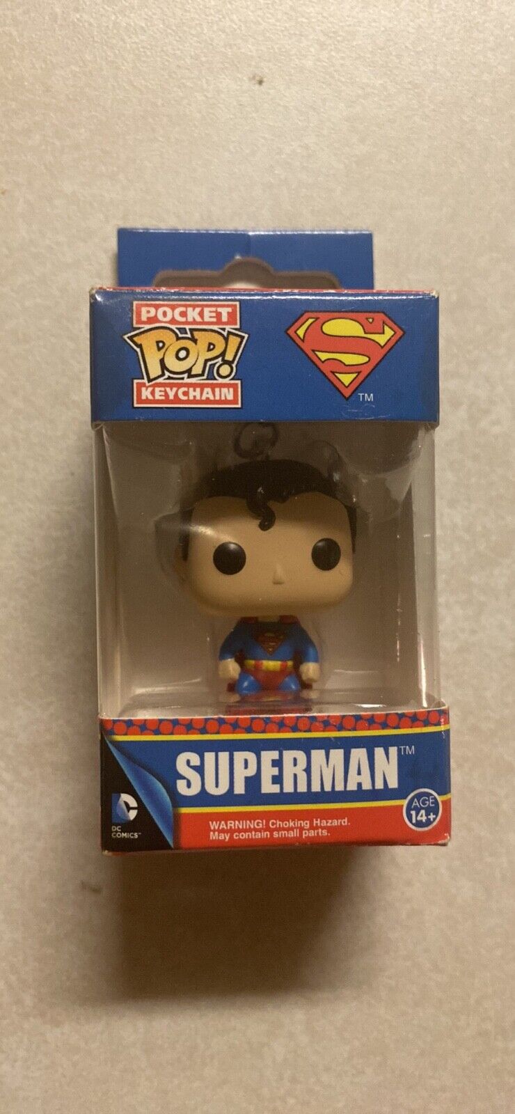 Superman Funko Pop Pocket Keychain, New In Box