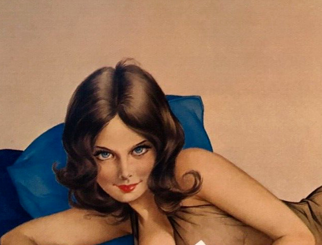 1973 Sexy Playboy Alberto Vargas pinup print