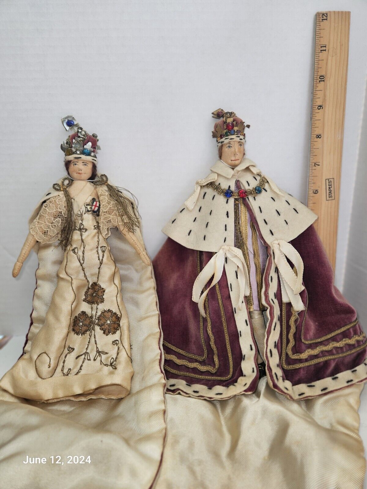 1936 Liberty of London Queen Elizabeth and King George VI Coronation Dolls