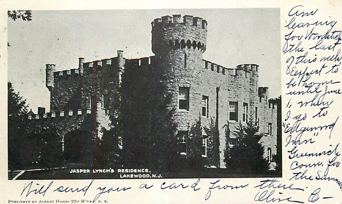 Postcard House / Architecture Collection #205 - Lynch Castle, Lakewood, NJ