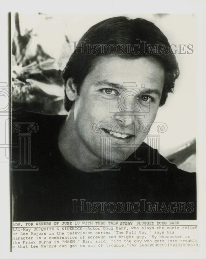 1983 Press Photo Actor Doug Barr stars in the television series \