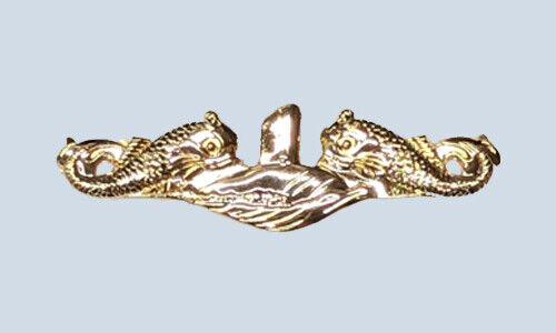 SSN 21 Seawolf Class Dolphins Navy Submarine Badge Officer Gold