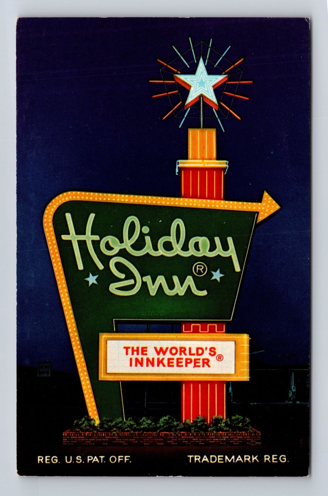 Perry FL-Florida, Holiday Inn, Advertising, Antique Vintage Souvenir Postcard