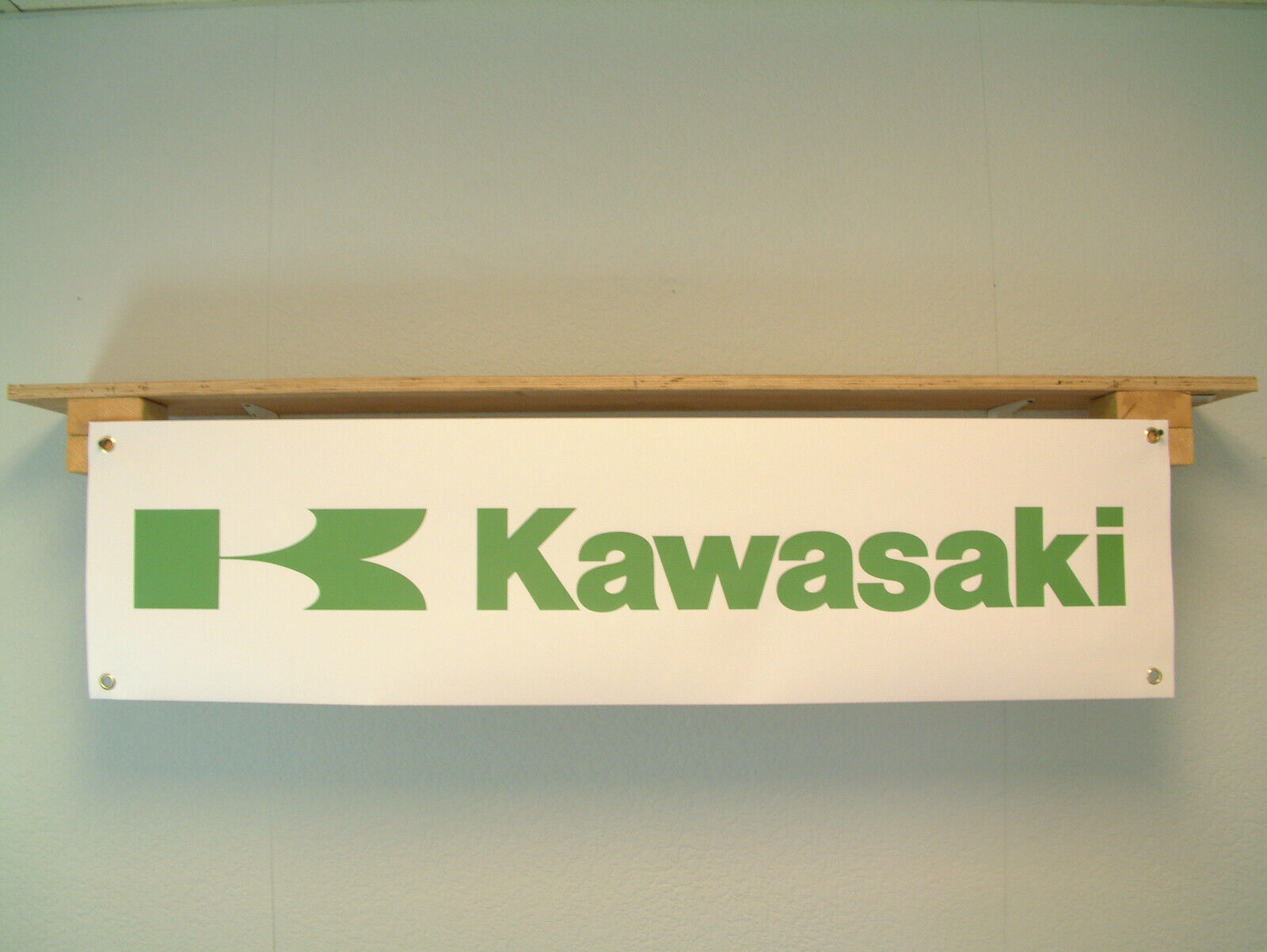 Kawasaki BANNER Motorcycle Show Workshop Wall Display printed pvc sign