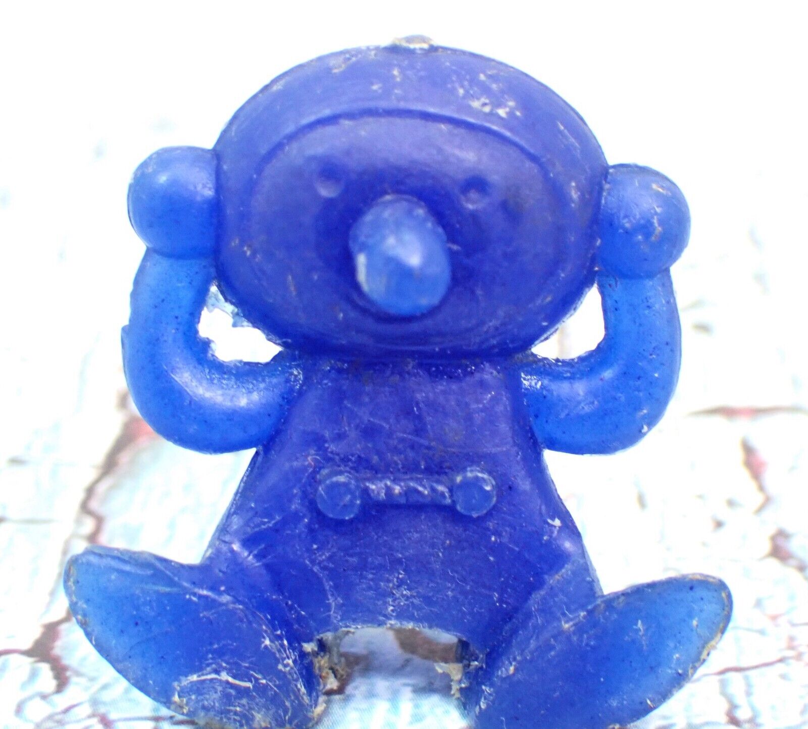 Vintage Blue Alien 60's Nabisco Spoon Size MUNCHY CRUNCHY Cereal Promotion