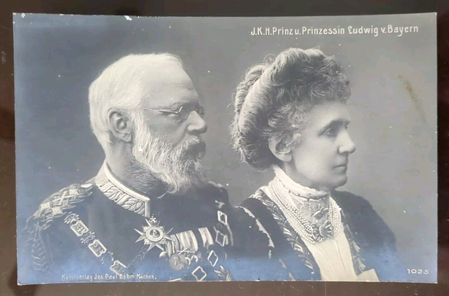 JKH Prinz u Prinzessin Ludwig (III) von Bayern - Pre WWI, Rough Edges