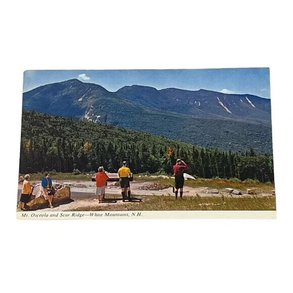 Postcard Mt Osceola & Scar Ridge White Mountains New Hampshire Vintage A583