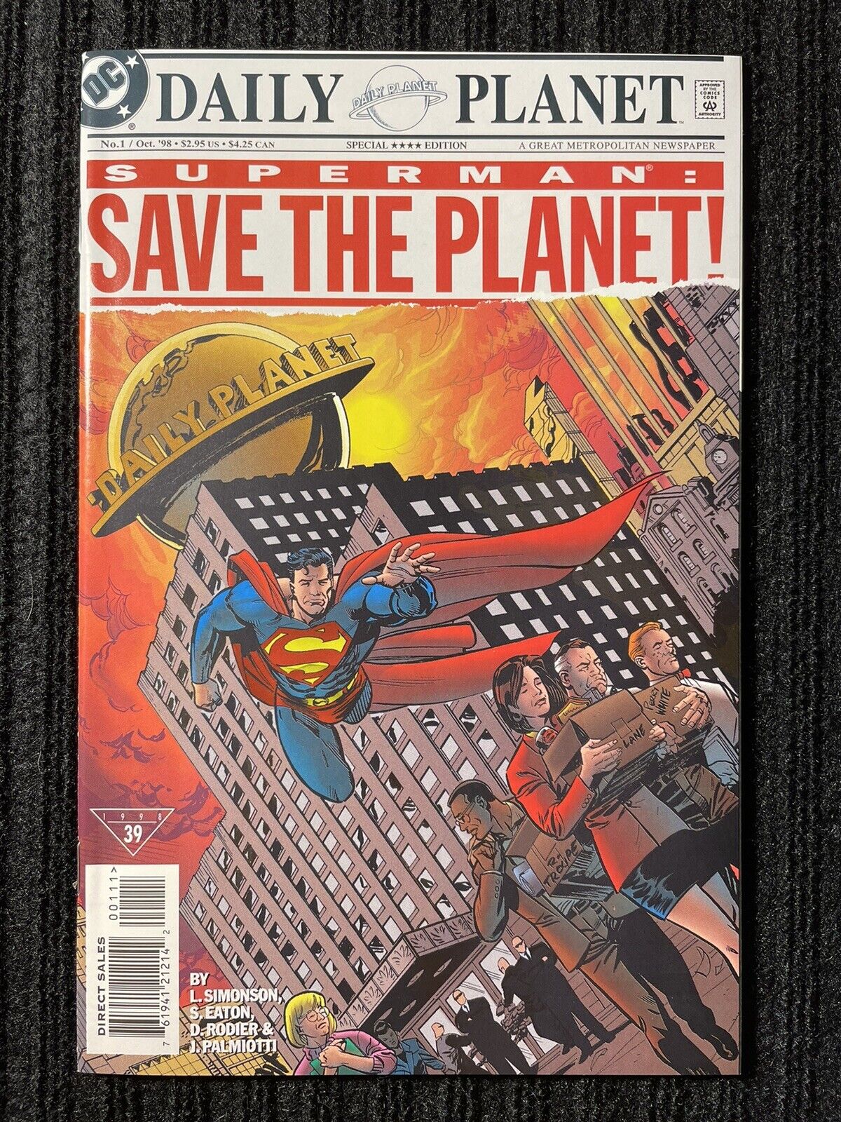 Superman: Save The Planet #1B Cover Variant. 1998. One Shot