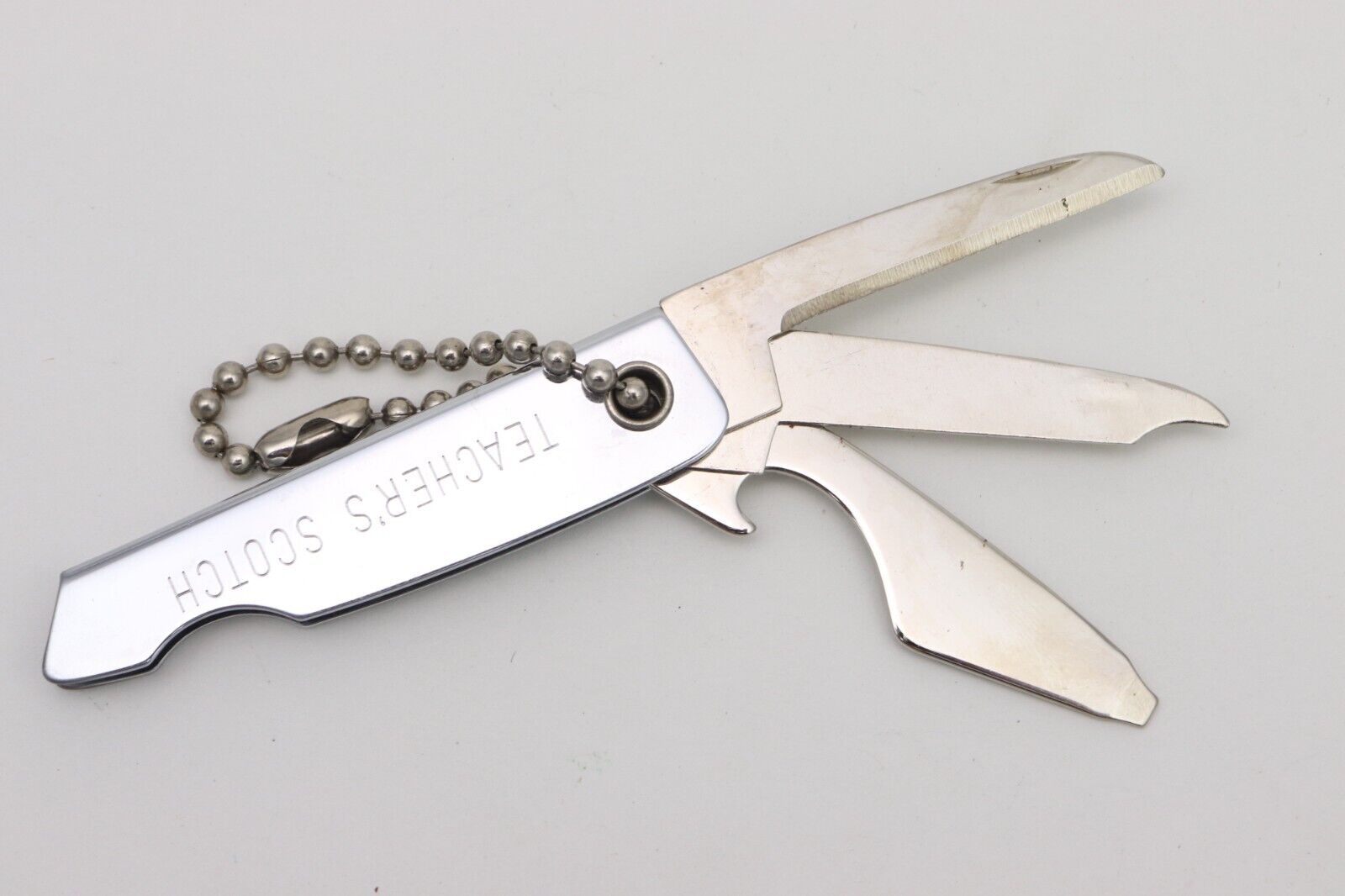 Promo Teachers Scotch Collectible Pocket Knife Keychain Schieffelin & Co N.Y.